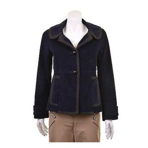 Vintage Marc Jacobs Navy Blue Corduroy Blazer Button Jacket | 4​​